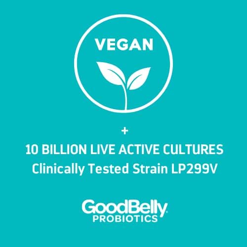 GoodBelly Probiotic Supplement for Digestive Health Support 10 Billion (30 Capsules