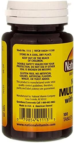 Nature's Blend Multiple Vitamin with Minerals 100 Tabs