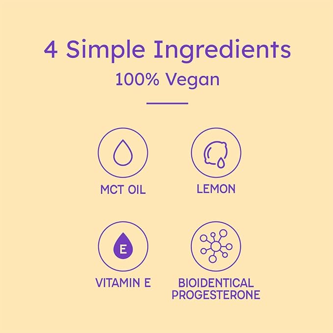 Proov Balancing Oil for Face and Body with 2500 mg bio-identical USP Natural Progesterone, MCT Oil and Vitamin E Oil (and Lemon Oil) l Dry Skin & Menopause Support for Women | 1 Fluid oz/30mL