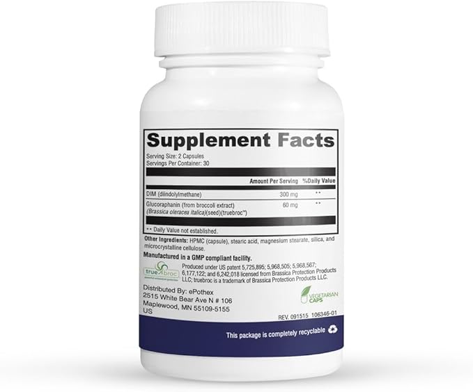 DIM HRT - Estrogen Metabolism + 60 Capsules
