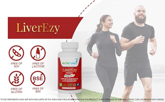 LiverEzy Liver Support & Fat Metabolism 30 Capsules, 30-Day Supply