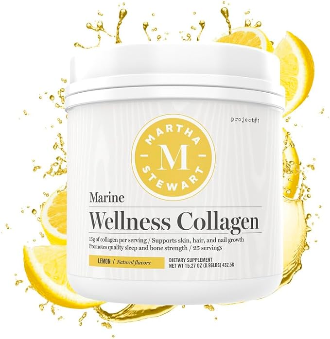 Martha Stewart Collagen Peptides Powder 15g Protein 25 Servings