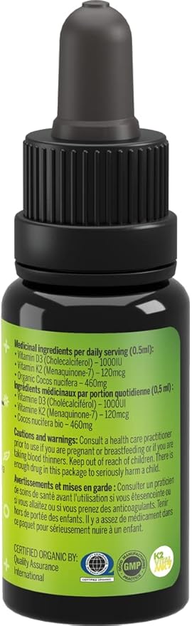 ACTIVATION Liquid Vitamin D3K2 Products, 1 Month Supply K2 D3 Vitamin Supplement in MCT Oil, D3K2 Vitamins and Minerals, D3+K2 Vitamins for Calcium Absorption - 15 ml