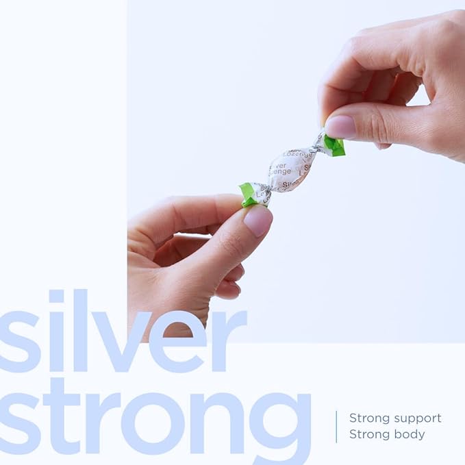 Silver Biotics Colloidal Silver Lozenges | 60 PPM Ag₄O₄ SilverSol | Immune Support + Throat Soothing Lozenges | Honey | 21 Count