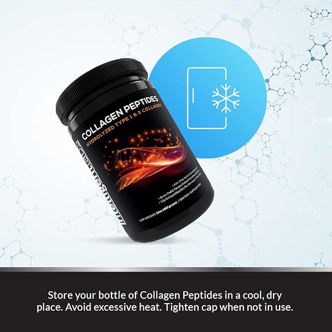 Intelligent Labs Hydrolyzed Type 1 and 3 Collagen 100% Cruelty-Free 11g per 41 Servings