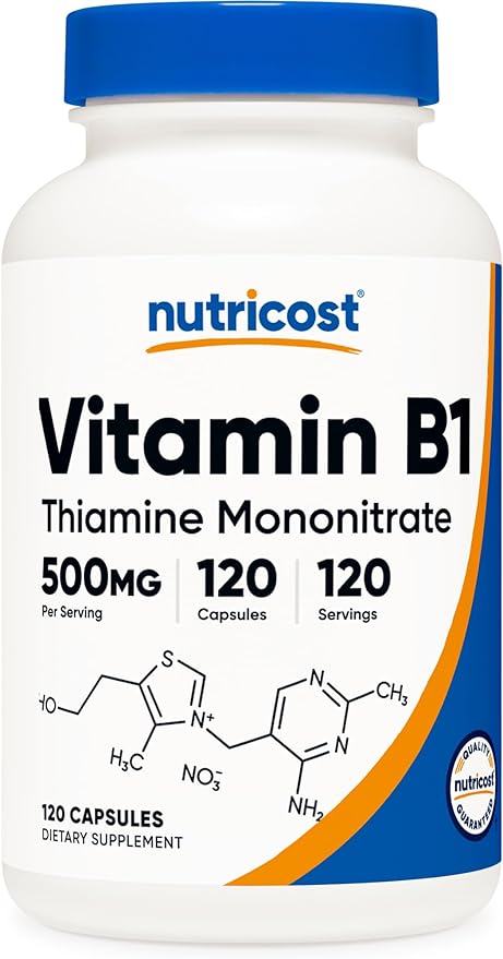 Nutricost Vitamin B1 (Thiamine) 500mg, 120