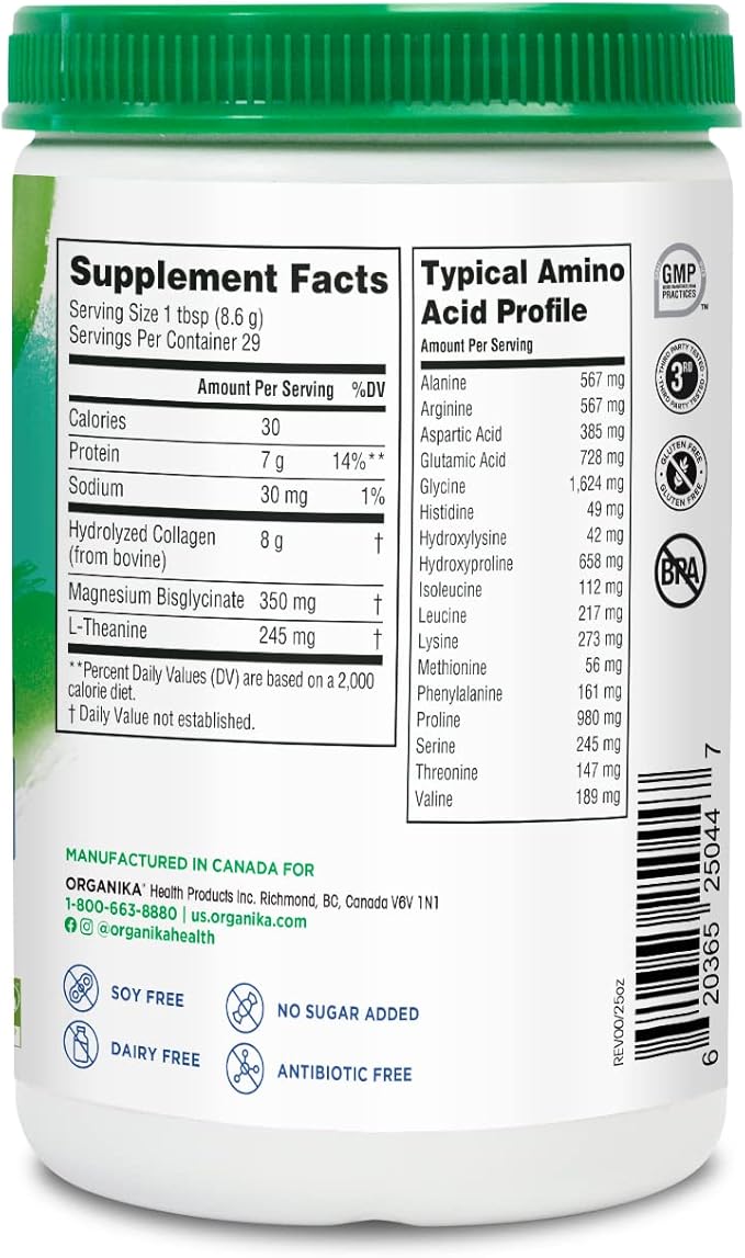 Organika Enhanced Collagen Relax Powder 250g