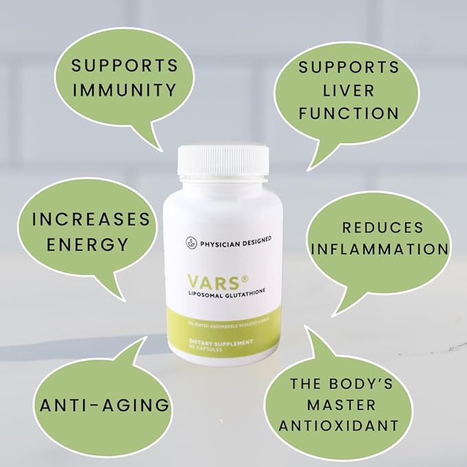Physician Designed VARS Liposomal Glutathione Capsules 60 count