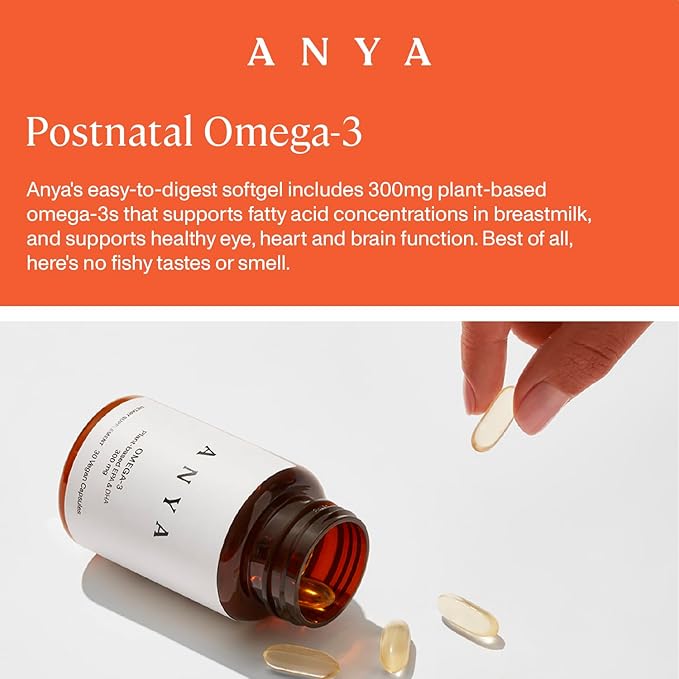 ANYA Omega-3 with 300mg of DHA 100% Vegan,