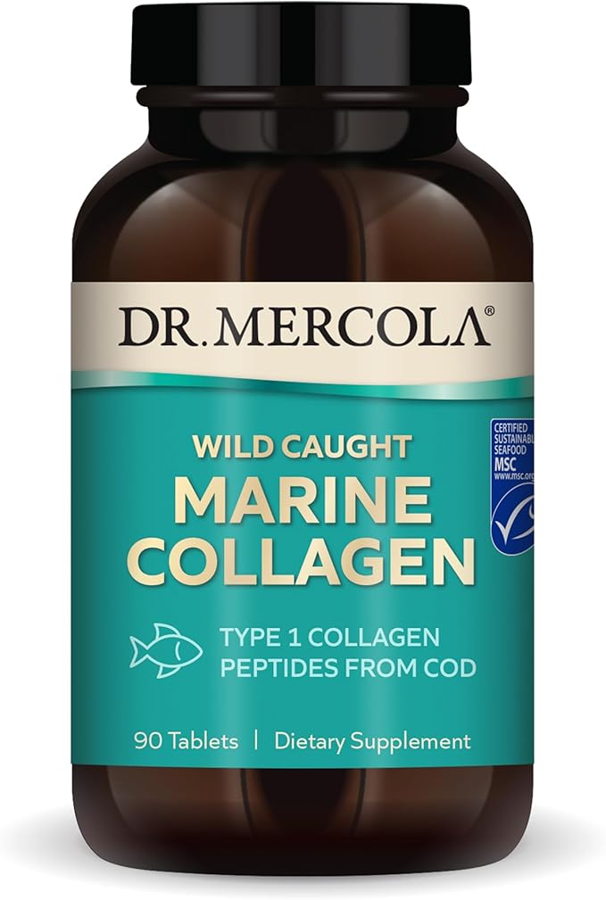 Dr. Mercola Wild Caught Marine Collagen, 30 Servings (90 Tablets),