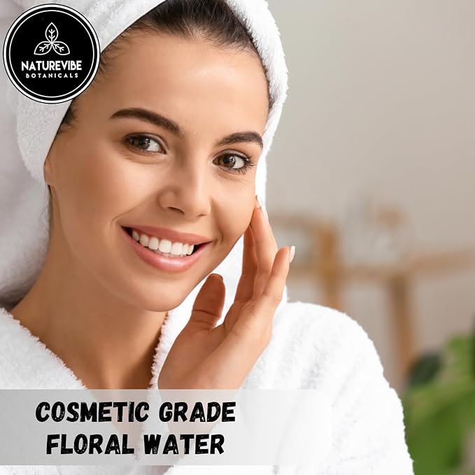 Naturevibe Botanicals Geranium Water 32 Ounces 100% Pure