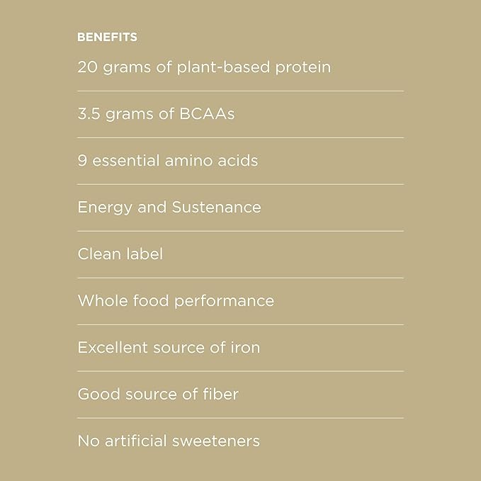 Possible Protein Powder Vanilla Bean - 20g of Vegan, Plant-Based Protein Mix - Non-GMO, Non-Dairy, Gluten-Free - 3.5g of BCAAs - 9 Essential Amino Acids - 30-Day Supply - 2 Bag, 30 Servings