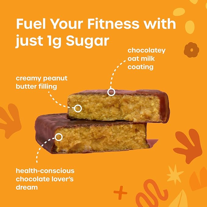 Fx Yes Whey Bar, Peanut Butter Crunch - 15g Whey Protein Bar with Creatine to Support Muscles, Energy & Peak Performance - 1g Sugar (12 Bars)
