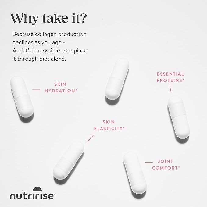 NutriRise Hydrolyzed Collagen Complex, Maximum Strength 1500 mg: 90 Count
