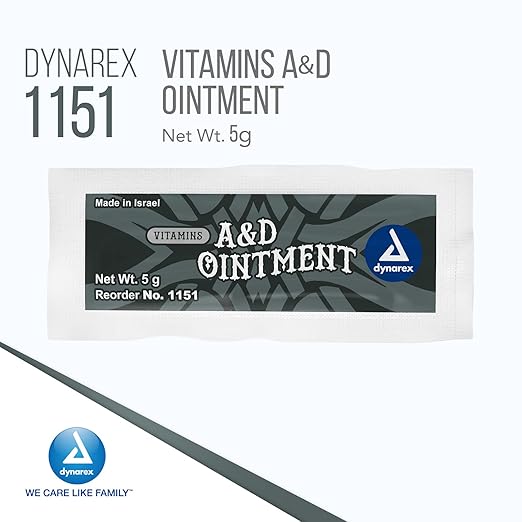 Dynarex 1151 Vitamins A&D Ointment Without 5g Packet, 144 Count 6) (Packaging