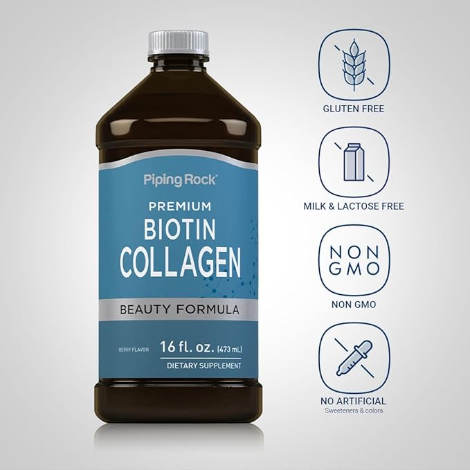 Piping Rock Liquid Collagen and Biotin 16 fl 1 and 3 |