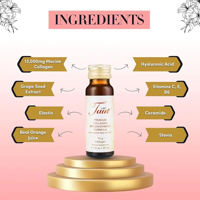 TAUT Liquid Collagen for Women 2 Box (8 Bottles