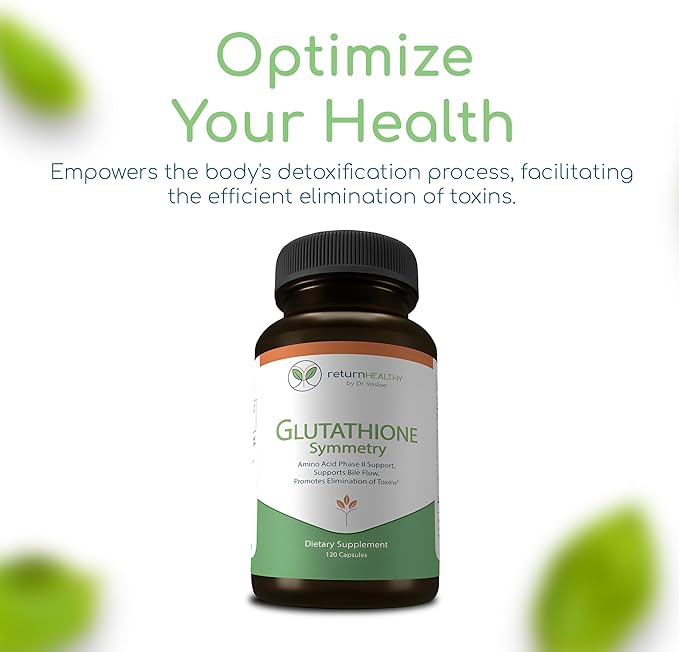 Glutathione Symmetry | S-Acetyl Glutathione Supplement 120 caps