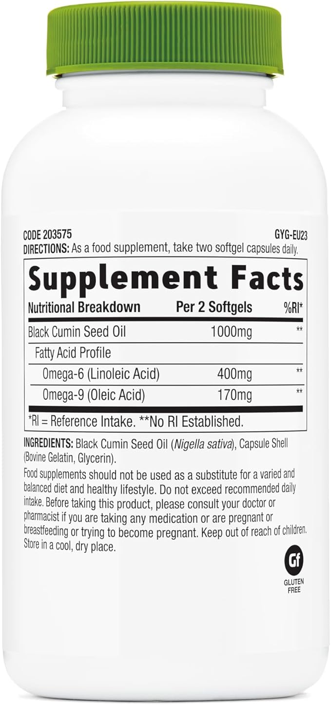 GNC SuperFoods Black Seed Oil, 90 Softgel Capsules