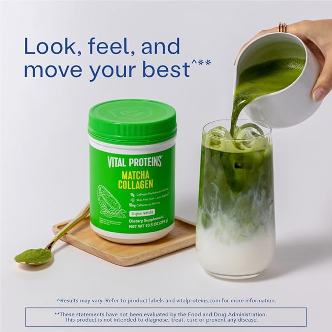 Vital Proteins Matcha Collagen Peptides Powder 10.5 oz,