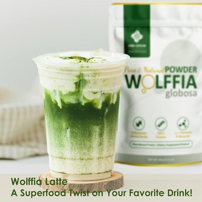 Premium Dried Wolffia globosa Superfood | Low Carb, High Protein 40% | Rich in Minerals, Vitamins A E B12 & Essential Amino Acids | The Future of Sustainable Plant-Based Nutrition 2.11 oz (60g)