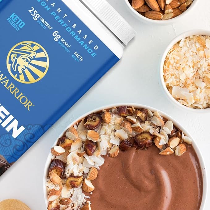 Sunwarrior Vegan Protein Powder Plant-Based USDA Organic | BCAA Amino Acids Hemp Seed | Keto Friendly Soy, Dairy, Gluten, & Synthetic Free Non-GMO | Chocolate 17 Servings 16g