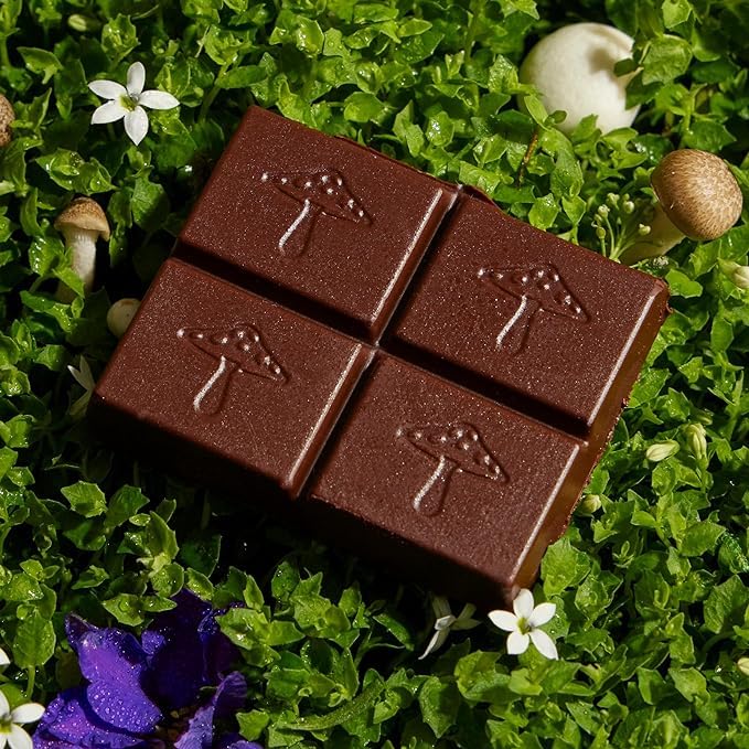 Nightcap 2-Pack | Functional Mushroom Chocolates | Supports Deep Sleep, Calm Mind, Stress Relief | Reishi, Magnesium, Zinc, L-Theanine & Chamomile | Helps to Fall & Stay Asleep, Cream