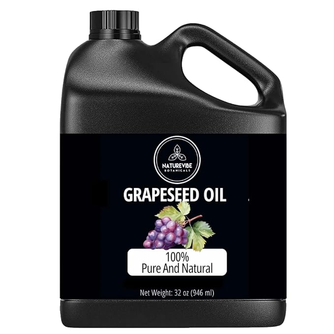 Naturevibe Botanicals Grapeseed Oil 32 Ounces 100% Pure
