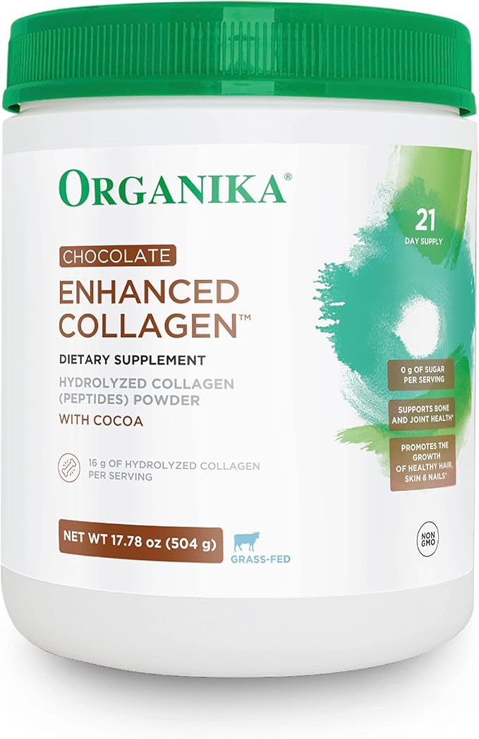 Organika Chocolate Enhanced Collagen 17.78 oz