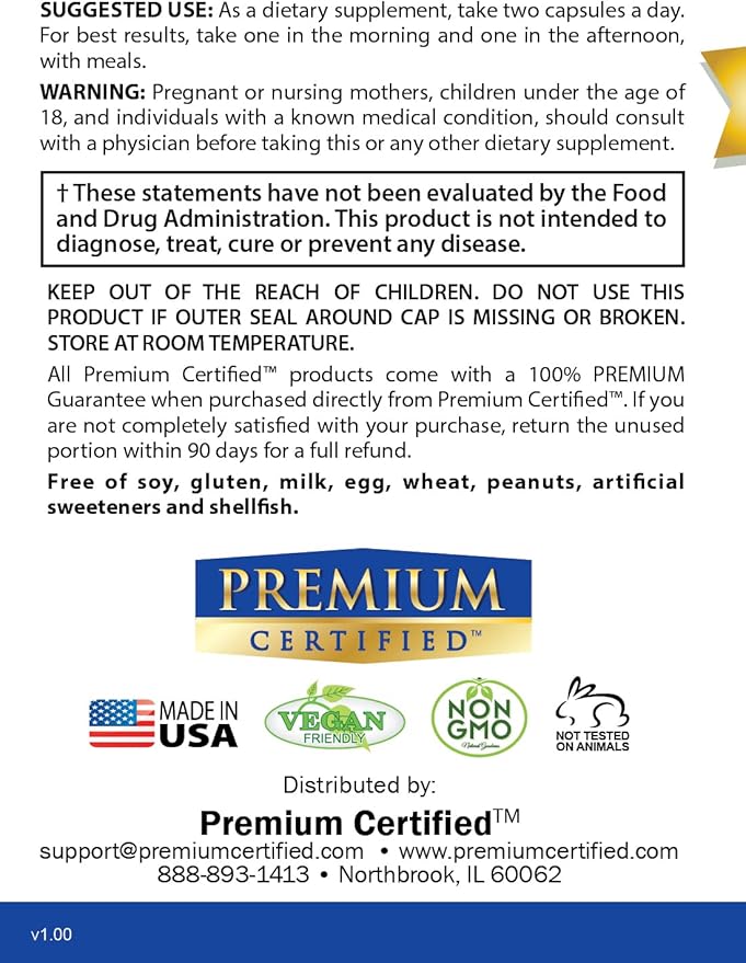 PMS Support - All Natural Hormonal Balance - Cycle Regulator, Mood and Energy Enhancer, Skin Support - Evening Primrose Oil, Calcium, Bioperine - 60 Capsules