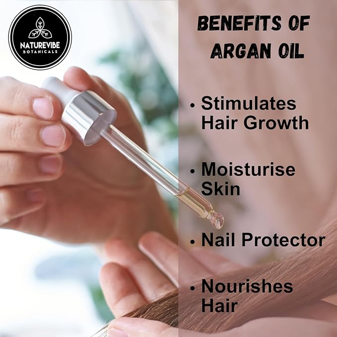 Naturevibe Botanicals Argan Oil 32 Ounces 100% Pure