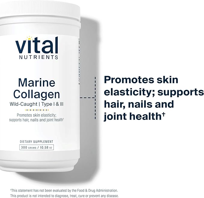 Vital Nutrients Marine Collagen Powder Unflavored 60 Capsules