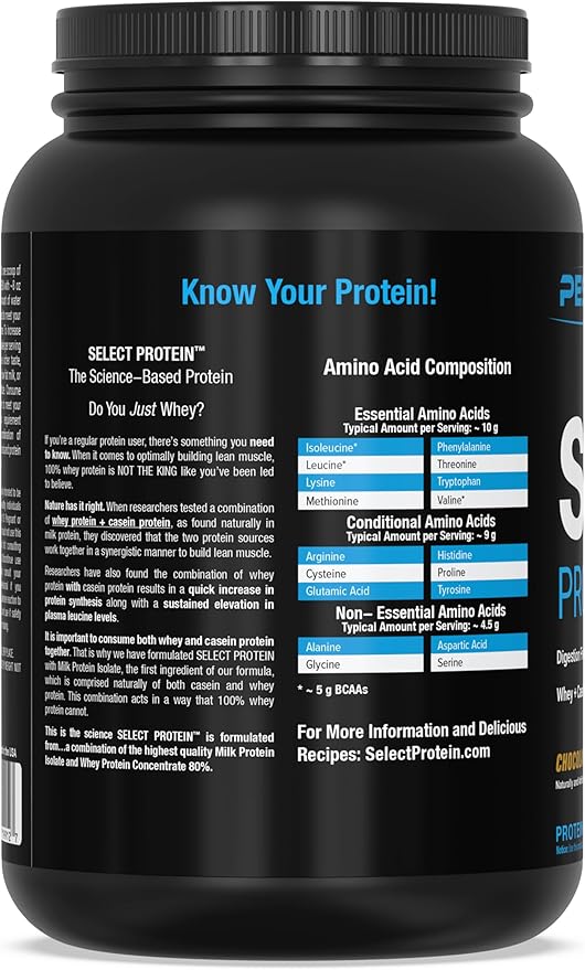 PEScience Select Low Carb Protein Powder, Chocolate Peanut Butter Cup, 27 Serving, Keto Friendly and Gluten Free