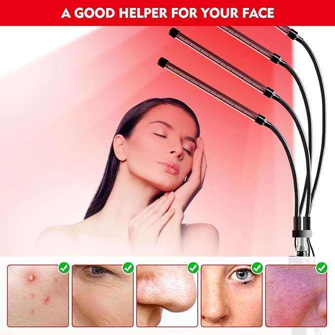 Red Light Therapy Lamp, Red Light 660nm Red 850nm Infrared