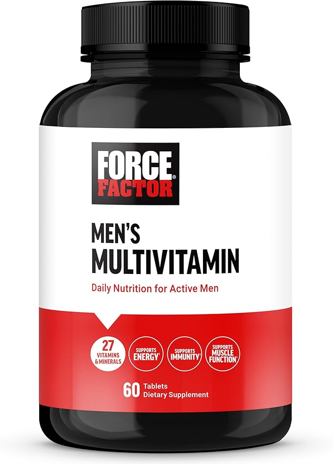 Force Factor Men’s Multivitamins, Multivitamin 27 Vitamins 60 Tablets