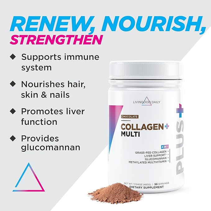 Livingood Daily Collagen Powder for Women 30 Servings