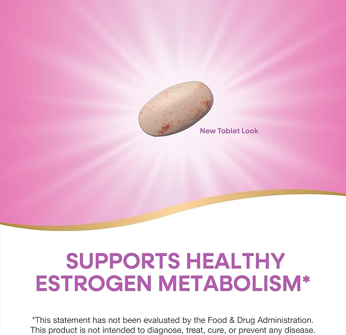 Nature's Way Estrobalance, Absorbable BR-DIM, Supports Healthy Estrogen Metabolism*, Vegan, Gluten Free, 60 Tablets (Packaging May Vary)