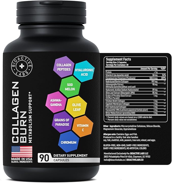 Thermogenic Multi Collagen Burn Capsules 90 Collagenic