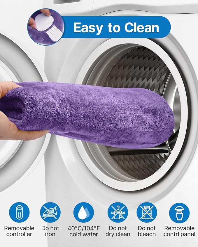RENPHO XL Electric Heating Pads, King 12" x 24" Violet