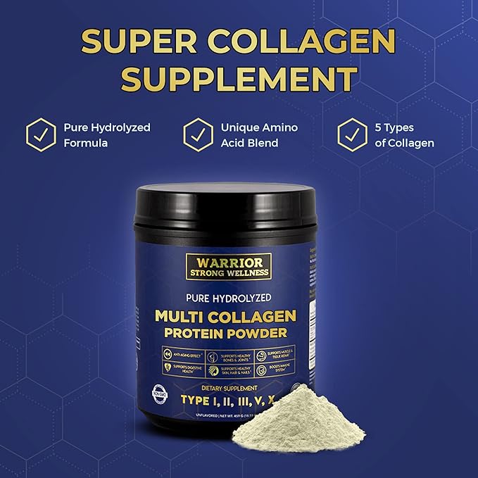 Pure Hydrolyzed Multi Collagen Protein Powder,