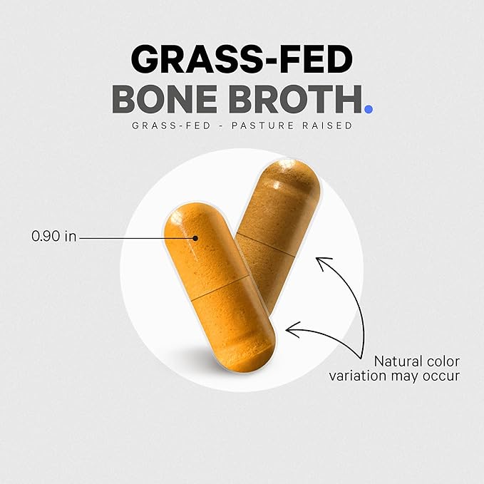 Codeage Organic Bone Broth Collagen Peptides 180 Capsules