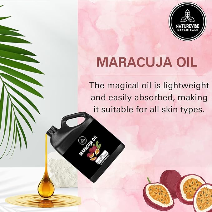 Naturevibe Botanicals Maracuja Oil 32 Ounces 100% Pure