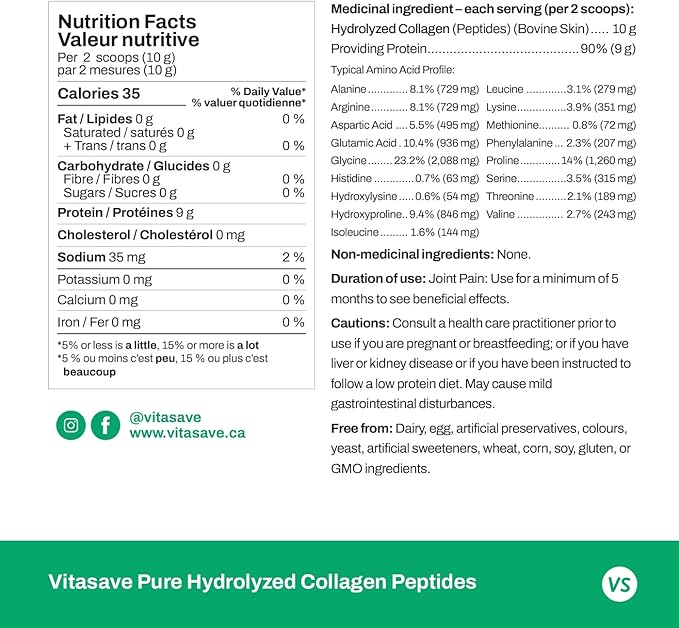 Pure Collagen Peptides Powder Enhanced Collagen 20g Collagen (4 Scoops) 500g