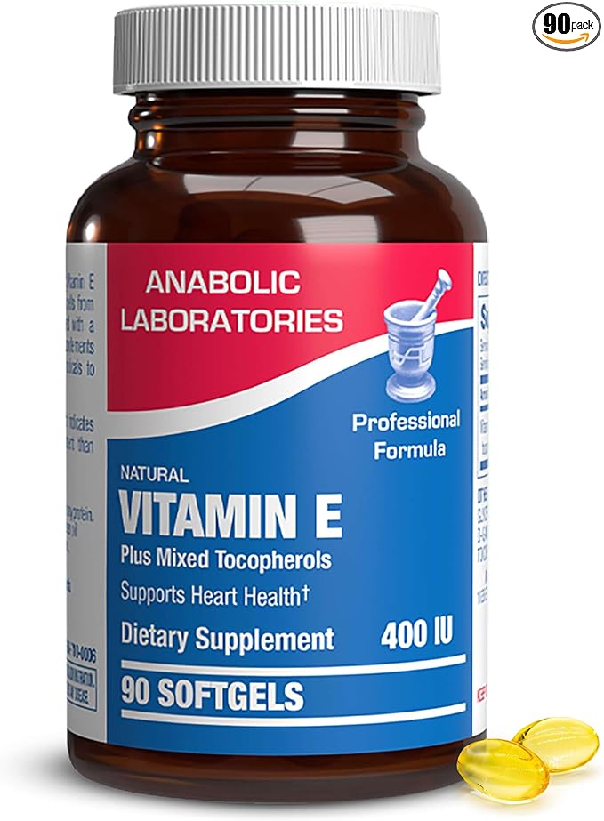 Anabolic Laboratories Natural Vitamin E 400 90 Supplements