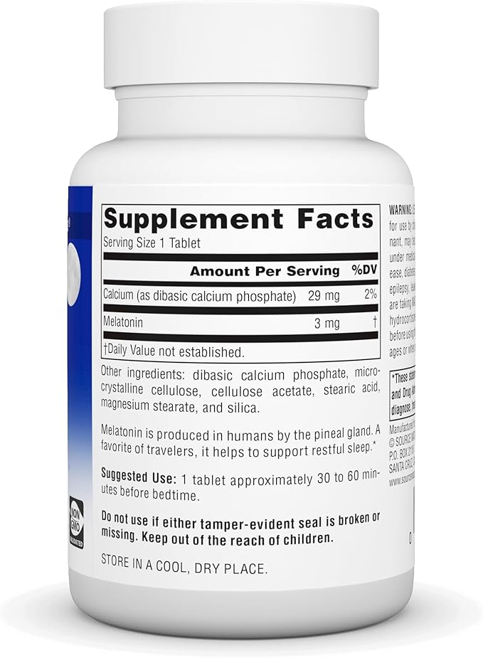 Source Naturals Time Released Melatonin 3 mg 240 Time