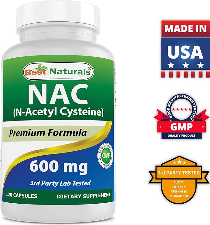 Best Naturals NAC 600 mg 120 Capsules