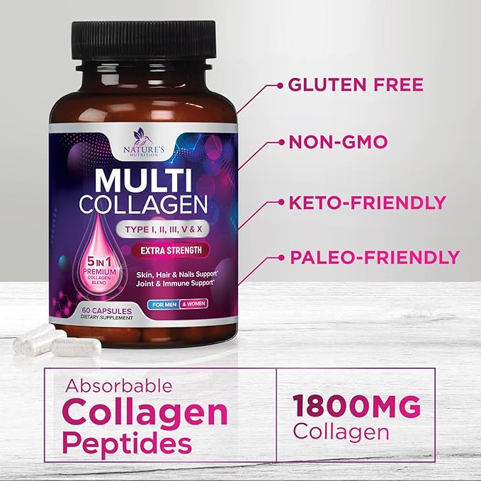 Collagen Peptides for Women & Men, 60 Capsules
