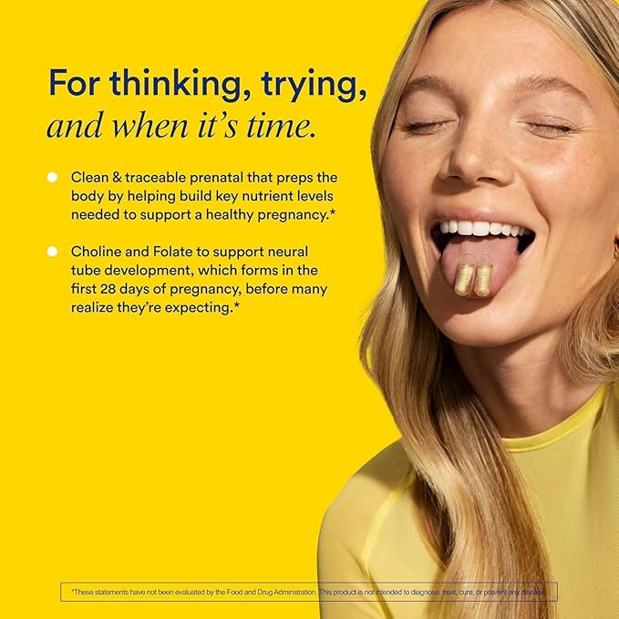 Ritual Essential for Women Prenatal Multivitamin: Omega-3 DHA D3 & K2, Non-GMO, 30 Days