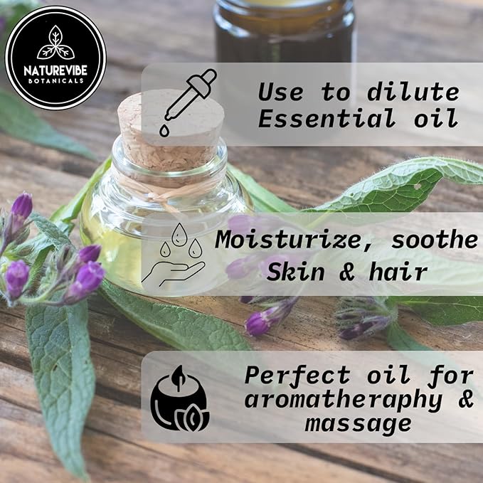 Naturevibe Botanicals Comfrey Oil 32 Ounces 100% Pure