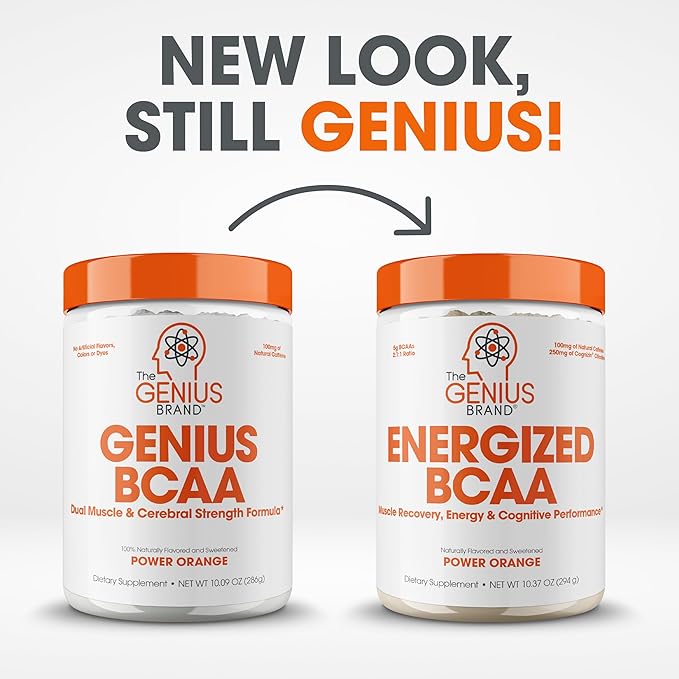 Genius BCAA Energy Powder, Orange